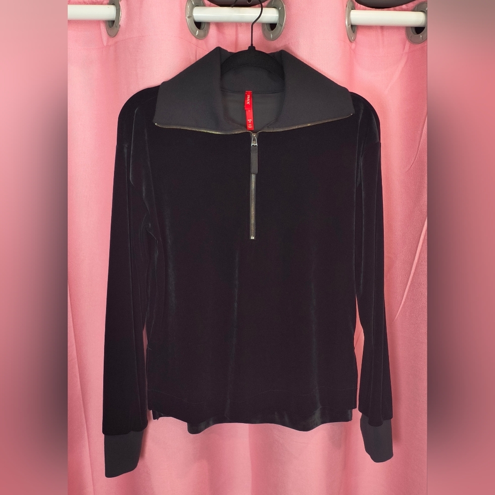SPANX Black Velvet luxury Sweatshirt